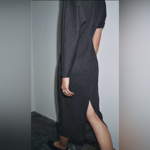 Zara ASYMMETRIC LONG DRESS - Picture 3 of 4